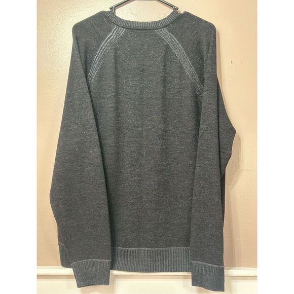 Robert Graham 100% Soft Wool V-Neck Men''s Gray Sweater Size XL - Picture 11 of 11